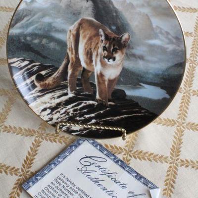 Lot #200: Vintage Charles FracÃ© Limited Edition Plate w/ Certificate