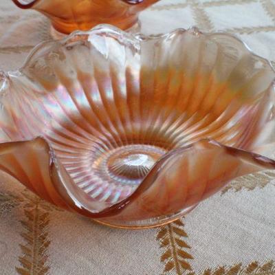 Lot #208: Bundle of (3) Assorted Vintage Carnival Art Glass Creations