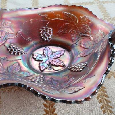 Lot #209: Pair of (2) Vintage Carnival Art Glass Creations