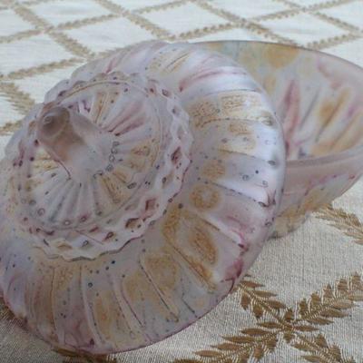 Lot #210: Vintage Hand Painted KIMRONâ„¢ Israel Candy Dish w/ Lid