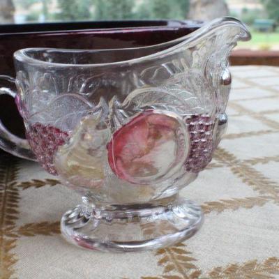 Lot #211: Group of (4) Assorted Vintage Small Decorative Dishes + Large Bowl