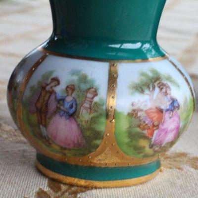 Lot #212: Assorted Vintage Small Pitchers and Vessel ( Hand Decorated/Painted )
