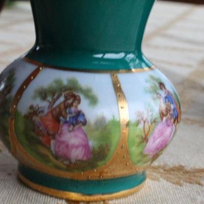Lot #212: Assorted Vintage Small Pitchers and Vessel ( Hand Decorated/Painted )