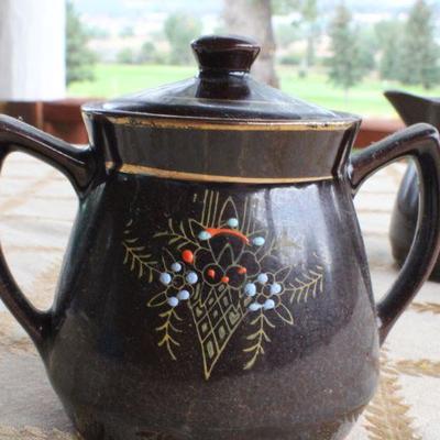 Lot #212: Assorted Vintage Small Pitchers and Vessel ( Hand Decorated/Painted )