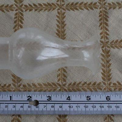 Lot #213: Assortment of (4) Vintage Glass Oil Lamp Shades