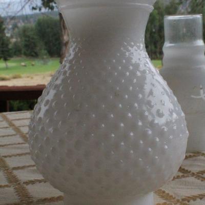 Lot #213: Assortment of (4) Vintage Glass Oil Lamp Shades