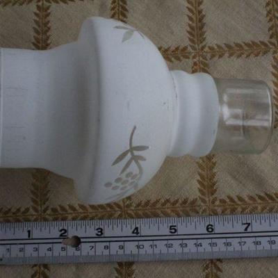 Lot #213: Assortment of (4) Vintage Glass Oil Lamp Shades