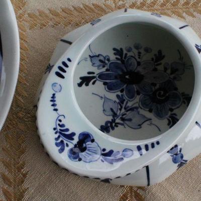 Lot #215: (2) Delft Blue Fine China Vintage Creations