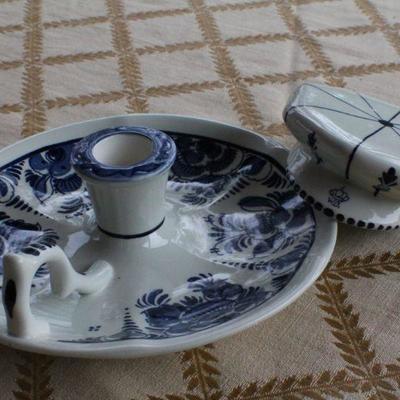 Lot #215: (2) Delft Blue Fine China Vintage Creations