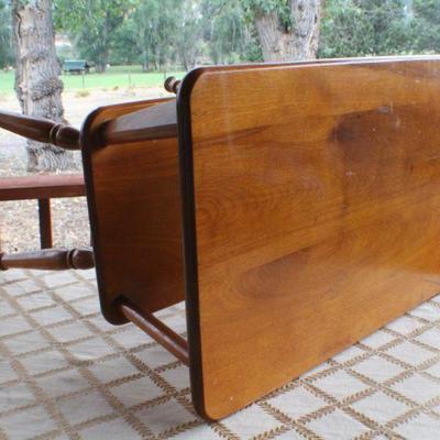 Lot #218: Vintage Mid Century Modern 2-Tier Side Table 22" x 19.5" x 13"
