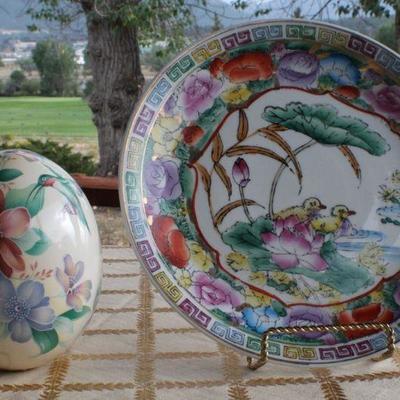 Lot #220: Pair of Vintage Hand Painted Creations