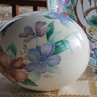Lot #220: Pair of Vintage Hand Painted Creations