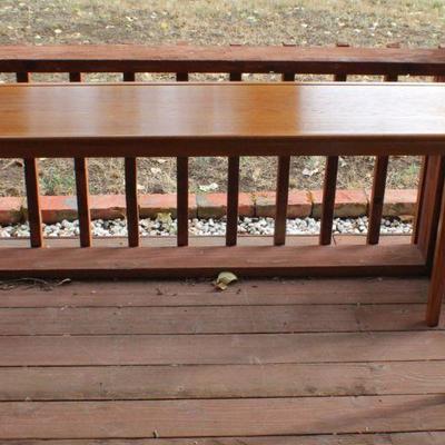 Lot #221: Vintage Mid Century Modern MADE IN DENMARK Console Table 50" x 14" x 28"