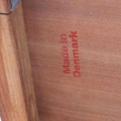Lot #221: Vintage Mid Century Modern MADE IN DENMARK Console Table 50" x 14" x 28"