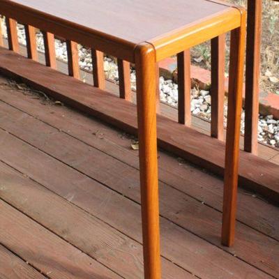 Lot #221: Vintage Mid Century Modern MADE IN DENMARK Console Table 50" x 14" x 28"