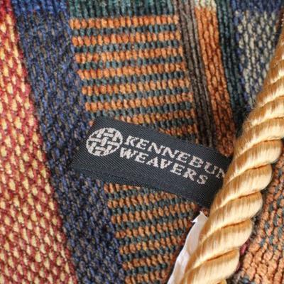 Lot #224: Pair of (2) Throw Pillows by KENNEBUN WEAVERSâ„¢ 19" x 19"