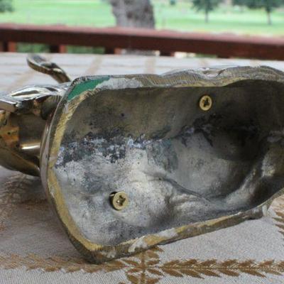 Lot #227: Vintage Mid Century Modern Cast Bronze Ram Sculpture