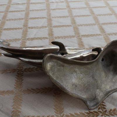 Lot #229: Vintage Mid Century Modern Cast Brass Dolphin Sculpture
