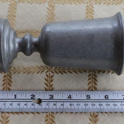Lot #232: Pair of Vintage Pewter Goblets