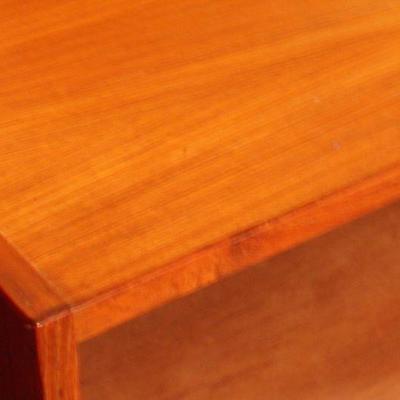 Lot #233: Vintage Mid Century Modern MADE IN DENMARK Sliding Door 4 Drawer Buffet 59" x 16" x 30.5" 