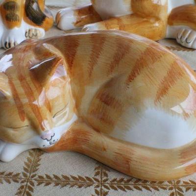 Lot #242: Vintage Group of (3) Ceramic Cats FORMALITIESâ„¢ by Baum Bros