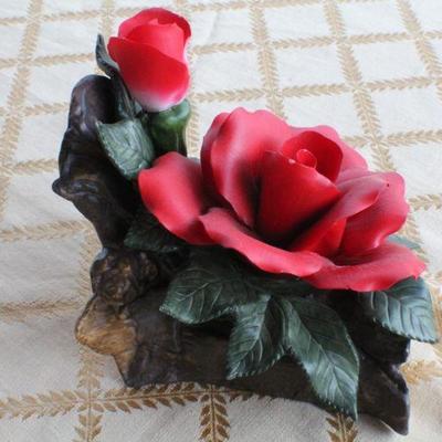 Lot #247: Vintage Rose Bouquet Porcelain Creation 