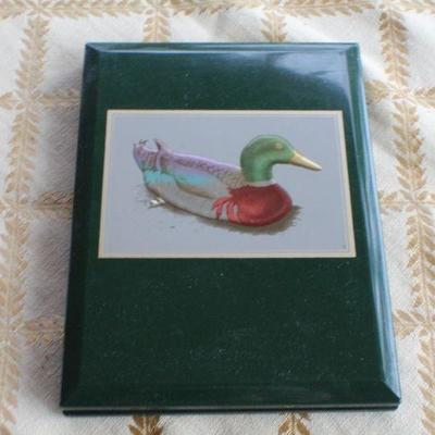 Lot #248: Vintage Dark Green Unused OTAGIRIâ„¢ Japan Address Book w/ Decorative Duck Theme