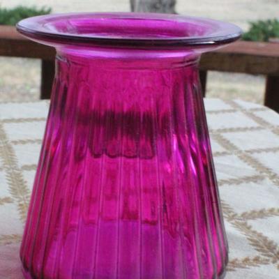 Lot #255: Group of (3) Vintage Colored Glass Creations 
