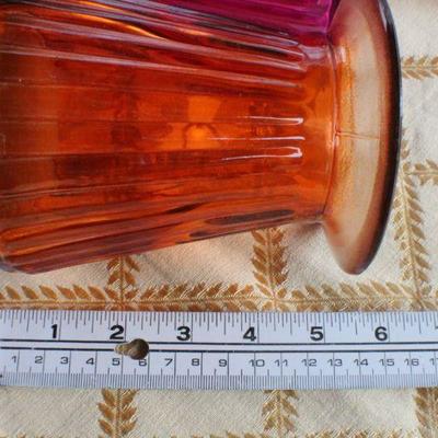 Lot #255: Group of (3) Vintage Colored Glass Creations 