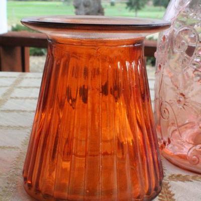 Lot #255: Group of (3) Vintage Colored Glass Creations 