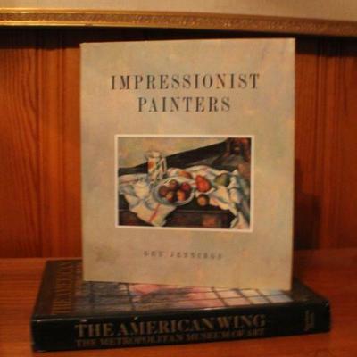 Lot #257: (2) Coffee Table LARGE Hardback Books FINE ART (Impressionist Painters and The American Wing The Metropolitan Museum of Art)