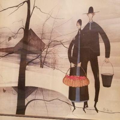 Lot #263: Vintage Original Fine Art Lithograph by Patricia Buckley Moss