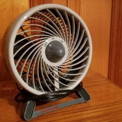 Lot #267: HONEYWELL Small Table Fan Office Saver
