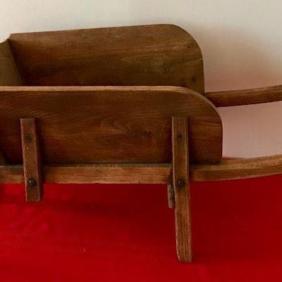 Antique French Wooden Cart