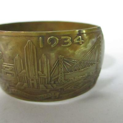 Lot 112 - 1934 Chicago Worldâ€™s Fair Cuff Bracelet 