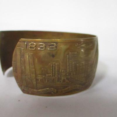Lot 112 - 1934 Chicago Worldâ€™s Fair Cuff Bracelet 