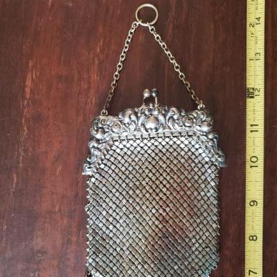 Lot 276: Antique German Silver Mesh Purse