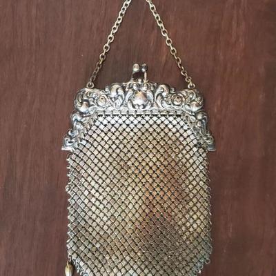 Lot 276: Antique German Silver Mesh Purse