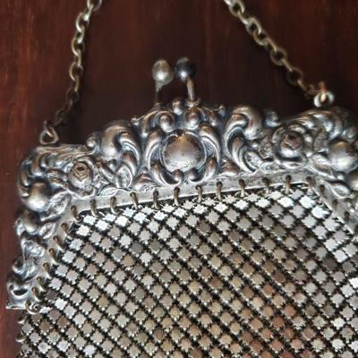 Lot 276: Antique German Silver Mesh Purse