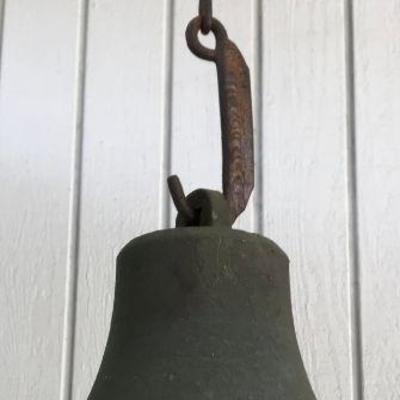 Vintage Metal Bell With Chain