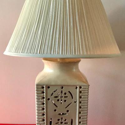 White Porcelain Lamp From Singapore