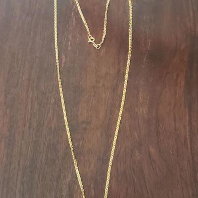 Lot 287: 14k Yellow Gold (20.5") Chain - Italy 