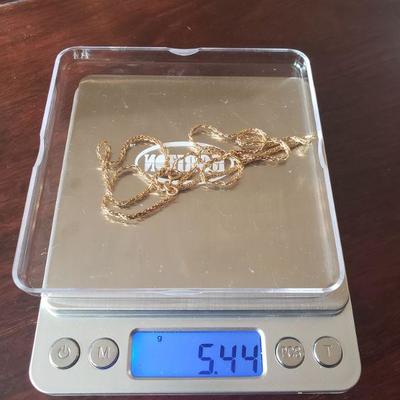 Lot 287: 14k Yellow Gold (20.5") Chain - Italy 