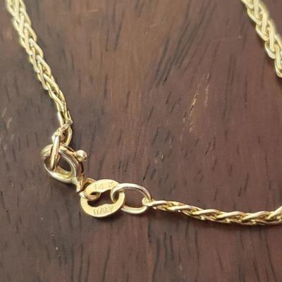 Lot 287: 14k Yellow Gold (20.5") Chain - Italy 