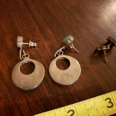 Lot 307: (2) Navajo Pairs of Earrings 