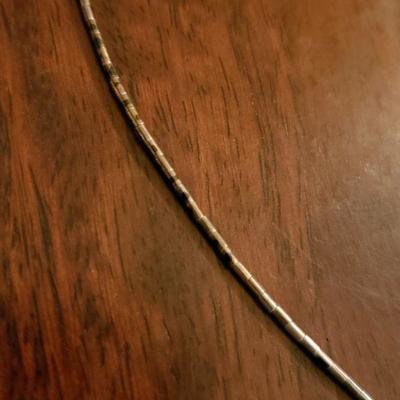 Lot 308: Navajo 15" Turquois Necklace 