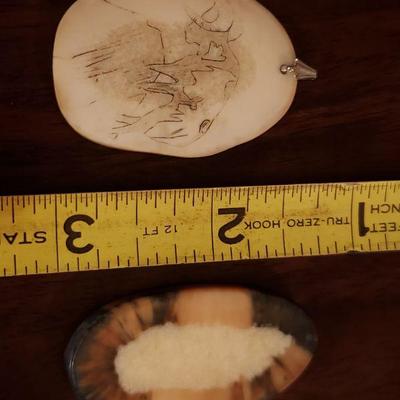 Lot 311: (2) Horn Pendants