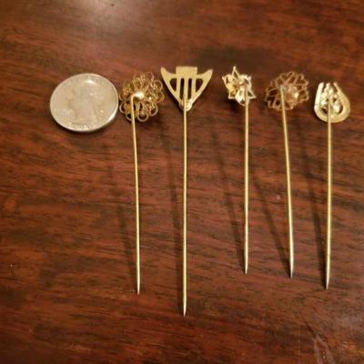 Lot 321: Antique Lapel/Hat Pins Lot
