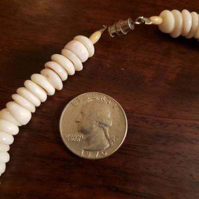 Lot 323: Native American 17" Heishi Necklace 