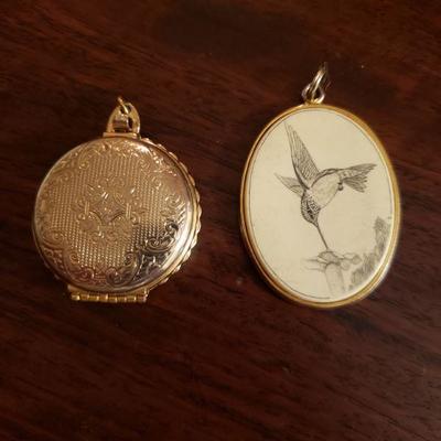Lot 329: (2) Vintage Pendants